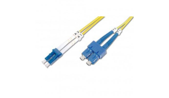 Digitus FO Patch Cord, Duplex, LC to SC SM OS2 09/125 , 3 m