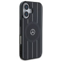 Mercedes MEHMP16S23HRSK iPhone 16 6.1" must/must kõvakorpus MB Double Layer Ristuvad Jooned MagSafe.
