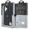 Mercedes MEHMP16S23HRSK iPhone 16 6.1" black/black hardcase MB Double Layer Crossed Lines MagSafe