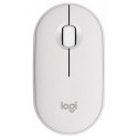 Logitech Pebble 2 M350s juhtmevaba hiir, RF juhtmevaba + Bluetooth, 4000 DPI, toonvalge