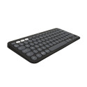 Logitech Pebble Keys 2 K380s Wireless Keyboard, RF Wireless + Bluetooth, US INT, Tonal Graphite