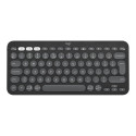 Logitech Pebble Keys 2 K380s Wireless Keyboard, RF Wireless + Bluetooth, US INT, Tonal Graphite