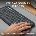 Logitech Pebble Keys 2 K380s Wireless Keyboard, RF Wireless + Bluetooth, US INT, Tonal Graphite