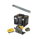 DEWALT. CUTTING MACHINE 54V FV DCS520T2R + RAIL 1.5m 2x6.0Ah 165mm