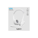 Logitech H390 USB Computer Headset Wired Headphones, USB Type-A, Off-white