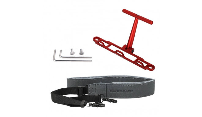 Mount with strap Sunnylife for DJI RC / RC 2 controller (red) ZJ764-R