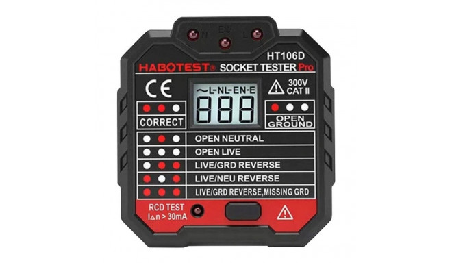 Socket tester with digital display Habotest HT106D