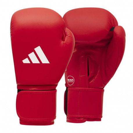 IBA approved adidas tournament boxing gloves red (10 oz)