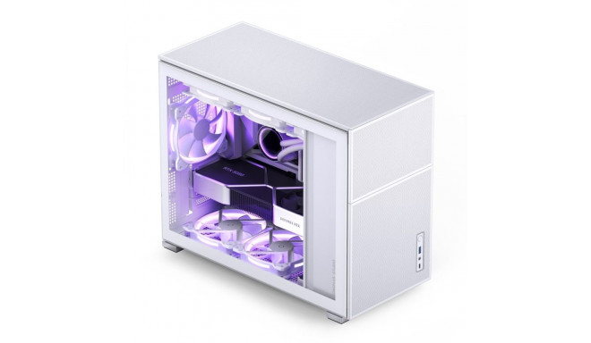 Jonsbo D31 MESH Micro-ATX korpus, karastatud klaas – valge