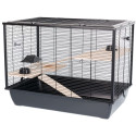 INTER-ZOO Hugo Wood black - cage for rodents - 78 x 48 x 58cm