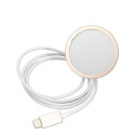 Set Guess GUBPP14SHMEACSH Case+ Charger iPhone 14 6.1" white/white hard case Marble MagSafe
