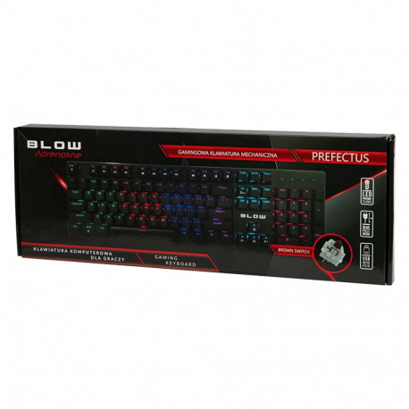 84-224# mehaaniline klaviatuur blow taustvalgustusega perfectus