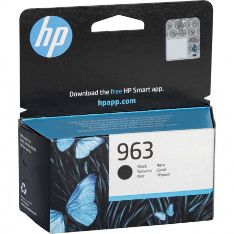 HP 963 must tindikassett