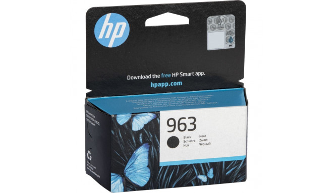 HP 963 must tindikassett