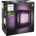 Philips Hue Econic Outdoor-älyseinä/kattovalaisin, musta, litteä, neliö, 26 cm, 1150 lm