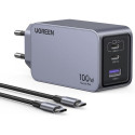 Ugreen Nexode Pro 100W, GaN, USB + 2x USB-C hall