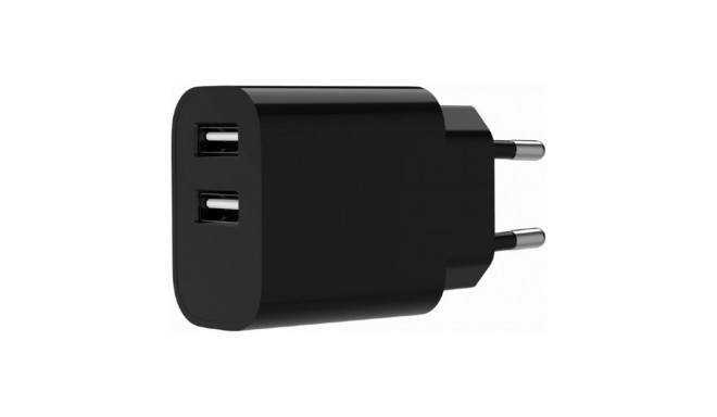 GEMBIRD 2-port universaalne USB laadija 2.4A must