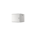 LANBERG Wall mount cabinet 19inch 9U 600x600 steel doors grey flat pack