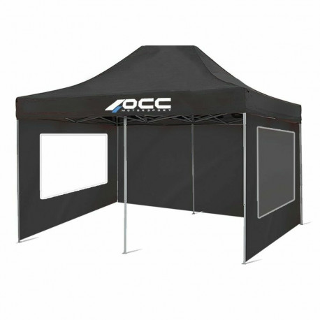 Telgi Sein OCC Motorsport OCCCARP31 Racing Must Polüester 420D Oxford 3 x 2 m Aken 2 Ühikut