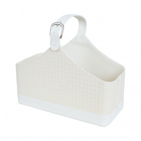 Ajalehekorv WILMA 37,5x17,5x27cm, kreem