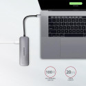 Axagon HMC-5 laptop dock/port replicator Wired USB 3.2 Gen 1 (3.1 Gen 1) Type-C Grey