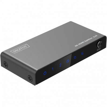 "DIGITUS HDMI Splitter 1x2 4K/60Hz HDCP 2.3 EDID Control"
