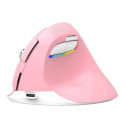 Delux Wireless Vertical Mouse Delux M618Mini DB BT+2.4G 2400DPI (pink)