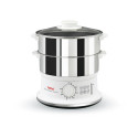 Tefal VC1451 steam cooker 2 basket(s) Freestanding 900 W White  Stainless steel