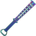 Herbertz Bottle Opener Herbertz CJH Balisong, Rainbow (44079 - 571213)