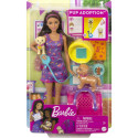 Barbie doll Mattel Dog adoption Set + doll HKD86