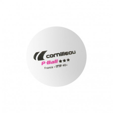 Cornilleau P-BALL ITTF table tennis balls white 3 pcs.