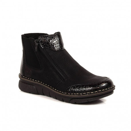 Comfortable, insulated ankle boots with zippers Rieker W RKR555 (40)