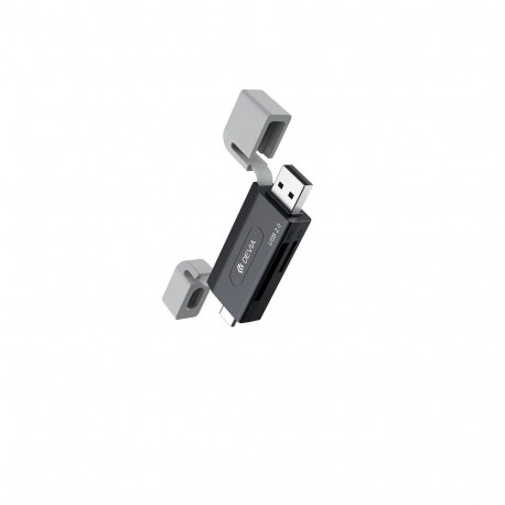 Devia card reader 2in1 EL239 USB/USB-C 2.0 black