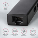 AXAGON HMA-GL3A Multiport Hub, USB 3.0 Type-A, Gbit-LAN, 3x USB-A, microSD