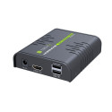 Techly IDATA HDMI-KVM2 KVM pikendaja Saatja ja vastuvõtja