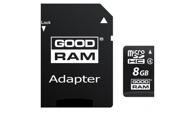 Goodram M40A 8 GB microSDHC UHS-I Class 4 mälukaart