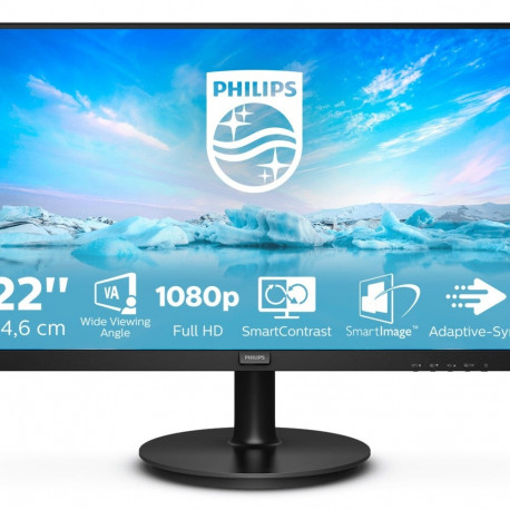 Philips V Line 221V8A/00 LED ekraan 54,6 cm (21,5") 1920 x 1080 pikslit Full HD must