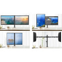 Techly ICA-LCD 382-D monitori kinnitus / alus 68,6 cm (27") Must Laua jaoks
