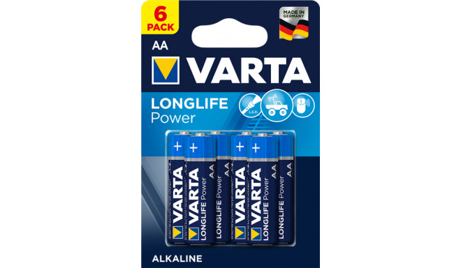 82-543# Bateria alkaliczna aa 1.5 lr6 varta longlife power