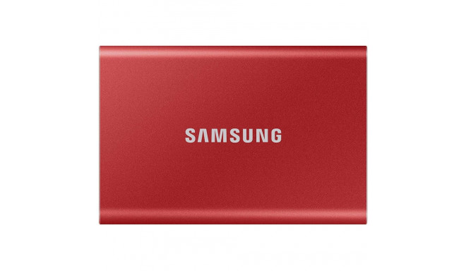 Väline SSD Samsung 500GB T7 USB3.2, punane