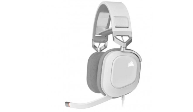 Juhtmega peakomplekt HS80 RGB USB, valge