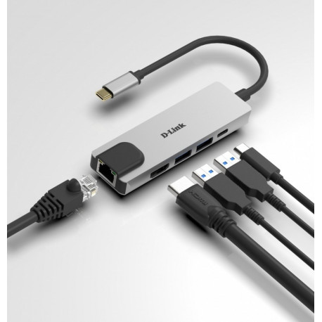 D-Link DUB-M520 USB-C + USB 3.0 + HDMI jaotur