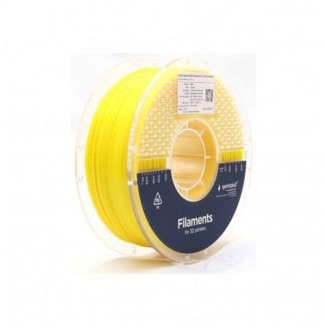 Gembird kiire ABS-filament 1.75mm 1kg, kollane