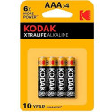 Patareid Kodak Xtralife LR03 AAA 4 Tükid, osad (10 Ühikut)