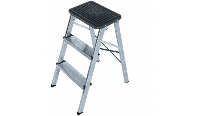 3-step folding ladder EDM Aluminium (40 x 14 x 82 cm)