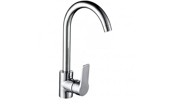 Mixer Tap EDM 01140 Silver Stainless steel Brass Zinc