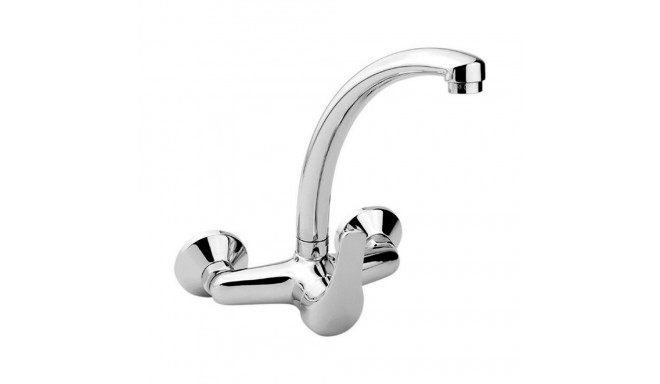 Mixer Tap EDM 01165 Silver Stainless steel Brass Zinc