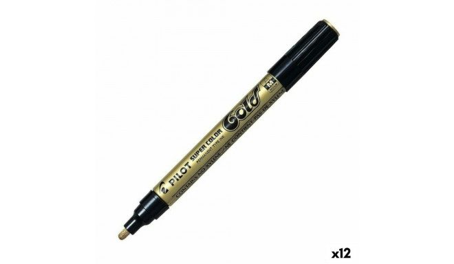 Püsimarker Pilot Kuldne (12 Ühikut)