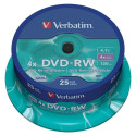 DVD-RW Verbatim    25 gb. Daudzkrāsains 4,7 GB 4x