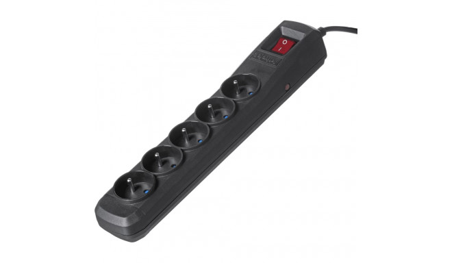 Activejet Combo surge protector power strip 5 sockets 3 m black (ACP-5GN 3M CZ)